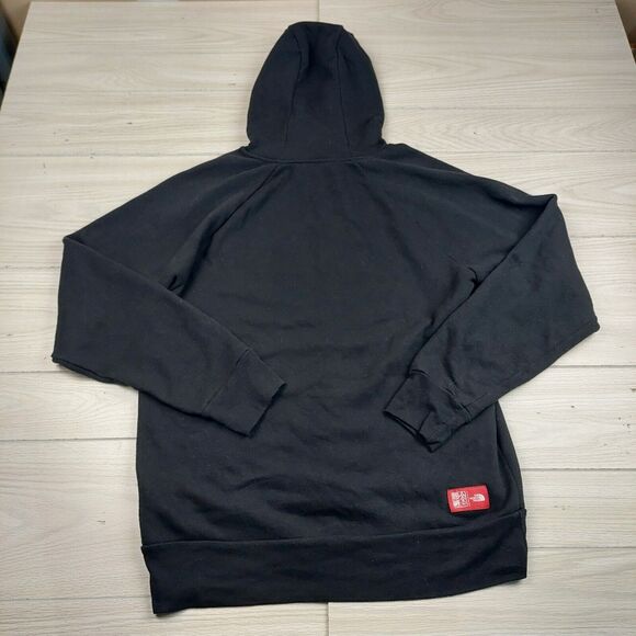 The North Face Hoodie Sweatshirt Mens Large Black Kangaroo Pocket Half Dome Warm - Picture 2 of 7